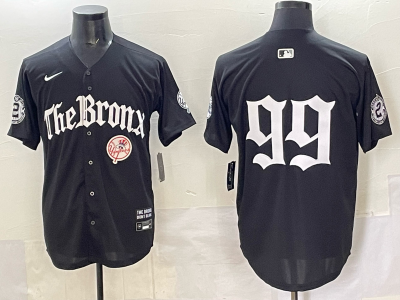 Men New York Yankees #99 Judge black MLB 2025 Nike jersey 012